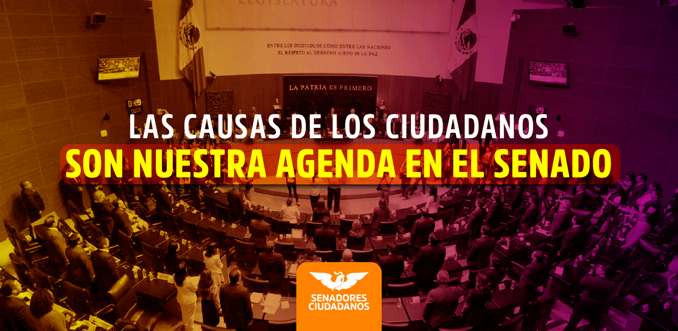 Movimiento Ciudadano presenta agenda legislativa en el Senado